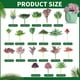 thumbnail image 2 of 20 piezas de plantas suculentas artificiales sin maceta, mini suculentas falsas flocadas, suculentas artificiales realistas, suculentas falsas surtidas, mini plantas falsas F, 2 of 5