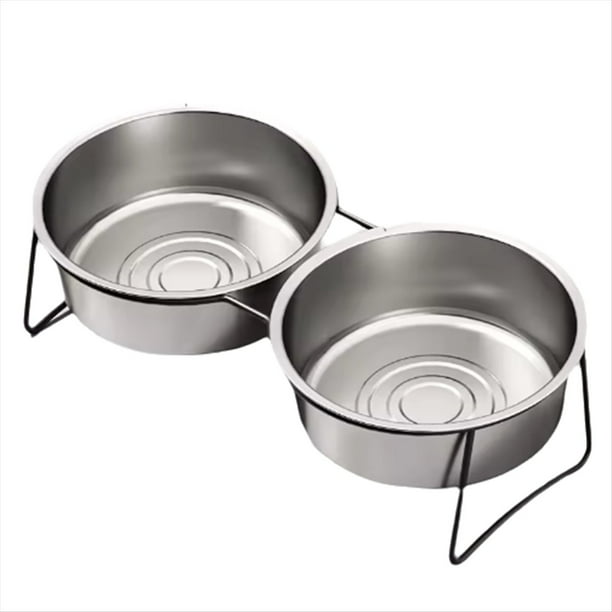 Comedero Grande de Acero Inoxidable para Perros con Base Gruesa, Productos Elevados para Mascotas, Suministros, Comederos, Accesorios, A Prueba de Vuelcos B