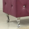 thumbnail image 3 of AC Pacific Purple Crystal Tufted Storage Bench, 3 of 9