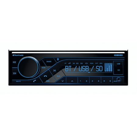 Planet Audio Single Din Digital Media Receiver Bluetooth AM/FM USB/SD