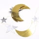 thumbnail image 1 of Guirnalda colgante de Luna Dorada y Estrella, decoración de pared con banderines de eid mubarak, decoración del hogar, cortina de pared, suministros de Ramadán Mubarak Kareem, 4M, 1 of 3