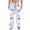 Blue, variant on Adeawade Pants For Mens Christmas Graphic Prints Xmas Pajamas Pj Bottoms New Years Sleepwear Pants Wide Leg Slacks Drawstring Trousers With Pocket Comfy Home Wear Light Blue L