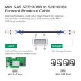 thumbnail image 3 of CY External Mini SAS 26Pin 4x SFF-8088 to SFF 8088 4 Lane Data Disk Raid Multilane Cable 6Gbps, 3 of 7