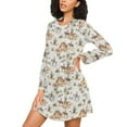 thumbnail image 3 of joogoo Western Cowboy Horses Women's Long Sleeve Nightgown Sleepwear L, 3 of 8
