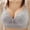 Gray, variant on Juslio Women's Bras Athletic Wirefree Comfortable Solid Vest Breasted Bra