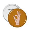 thumbnail image 1 of Alright Ok Accomplish Gesture Hand Signal Pins Badge Button Emblem Accessory Decoration 5pcs, 1 of 2