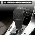 thumbnail image 2 of Funda universal para palanca de cambios de coche, funda para palanca de cambios, funda para palanca de cambios, funda para palanca de cambios automática, moderna, piel sintética, negra, 2 of 7