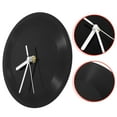 thumbnail image 1 of DECORNIJIA 1 Set Vinyl Records Clock Black Plastic Turntable Design For Home And Office Wall Decoration, 1 of 5