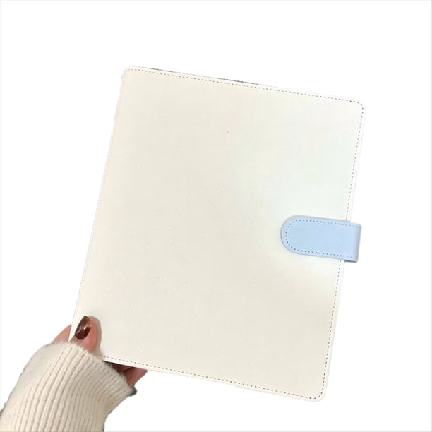 Carpeta A5 para Tarjetas Fotográficas, Almacenamiento de Tarjetas para Álbum de Fotos Idol, Papelería Kawaii, y Azul