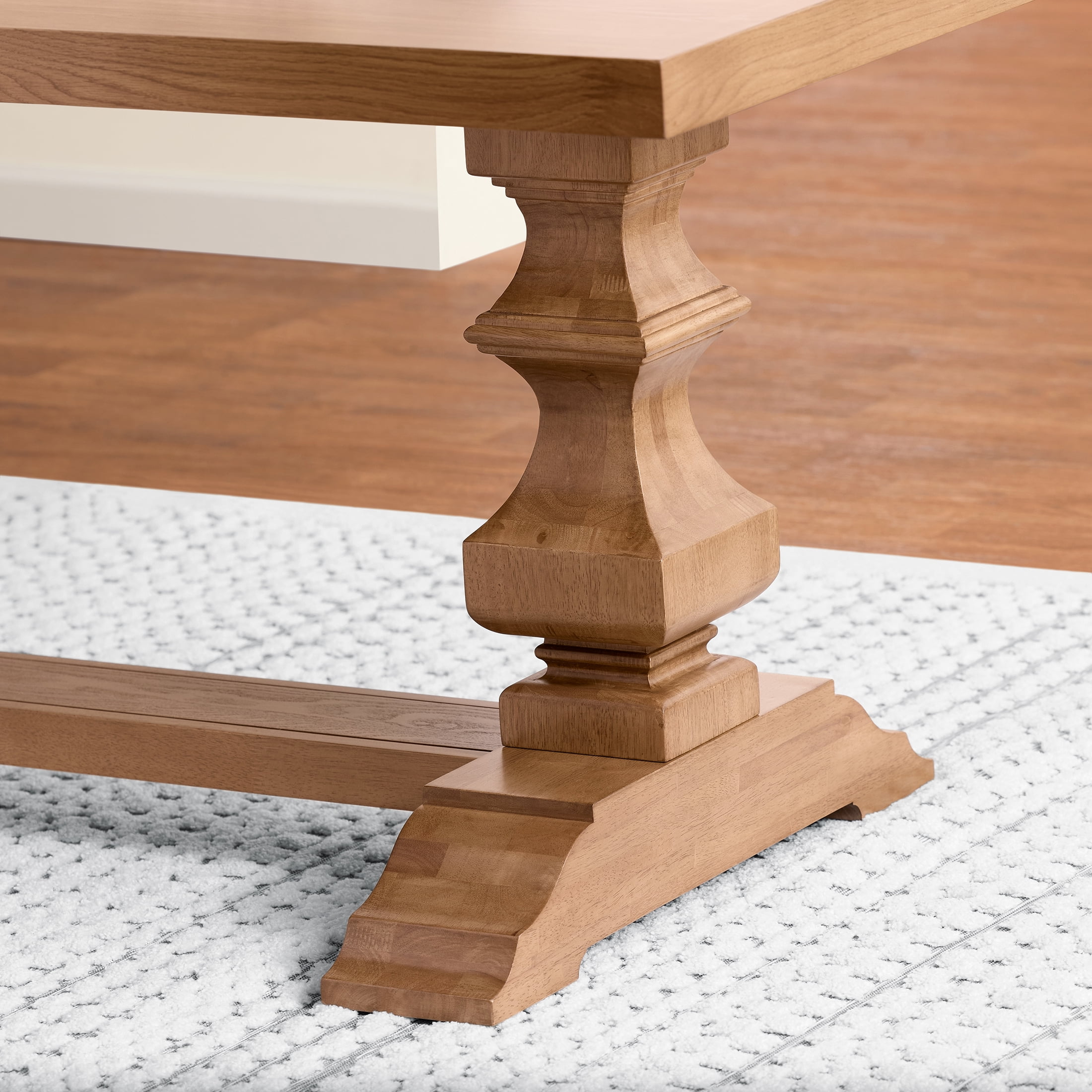 My Texas House Grove Trestle Dining Table, Warm Brown