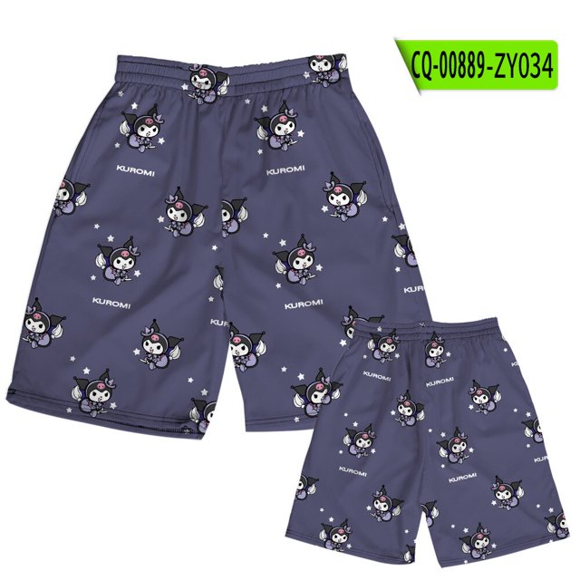 Pantalones cortos Kawaii Sanrio Hellokitty Kuromi Chibi maruko-chan para niña, pantalones de playa, tendencia de ocio, regalo de cumpleaños para novia, nuevo