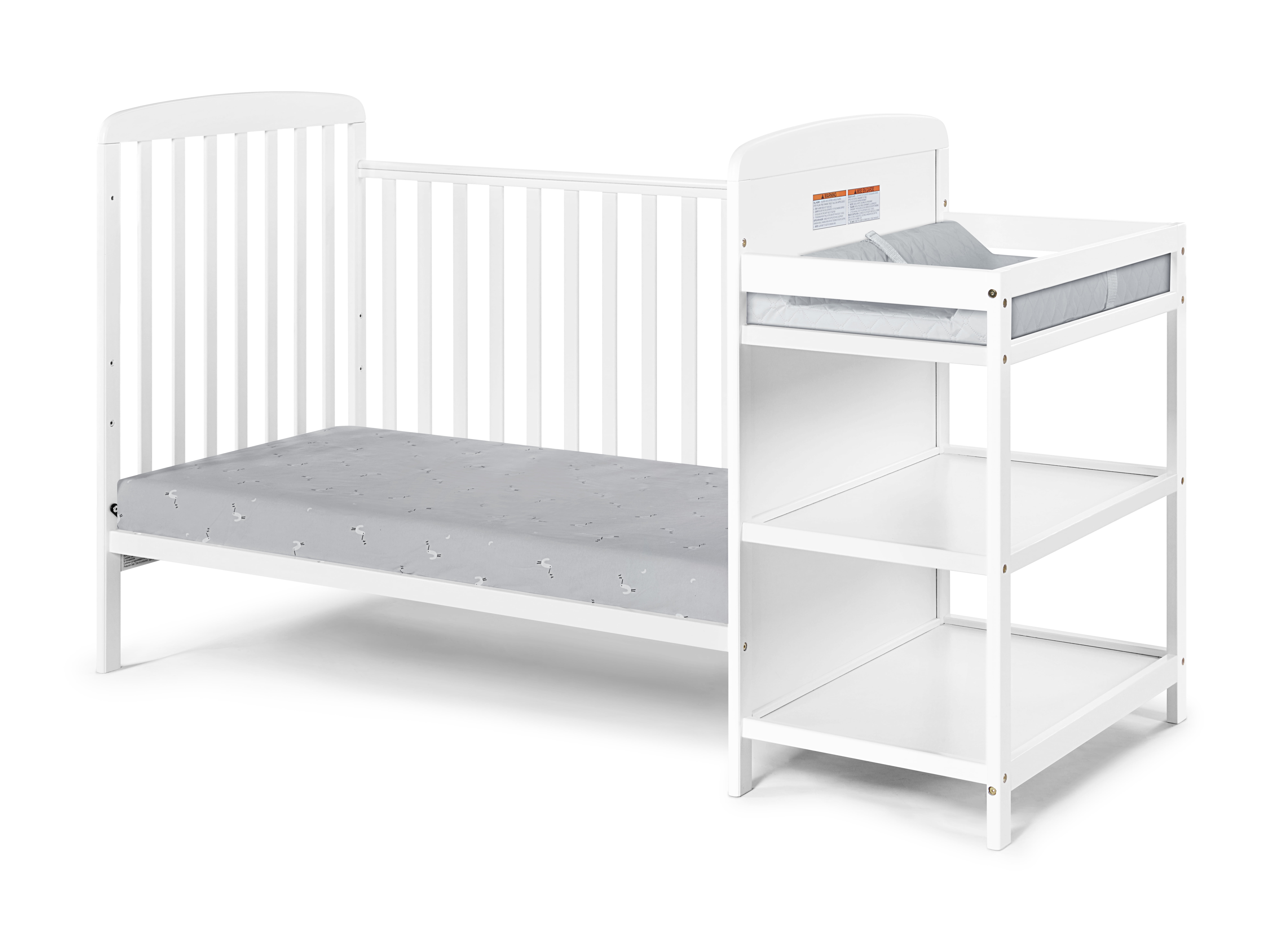 Suite Bebe Ramsey Crib & Changer Combo, White