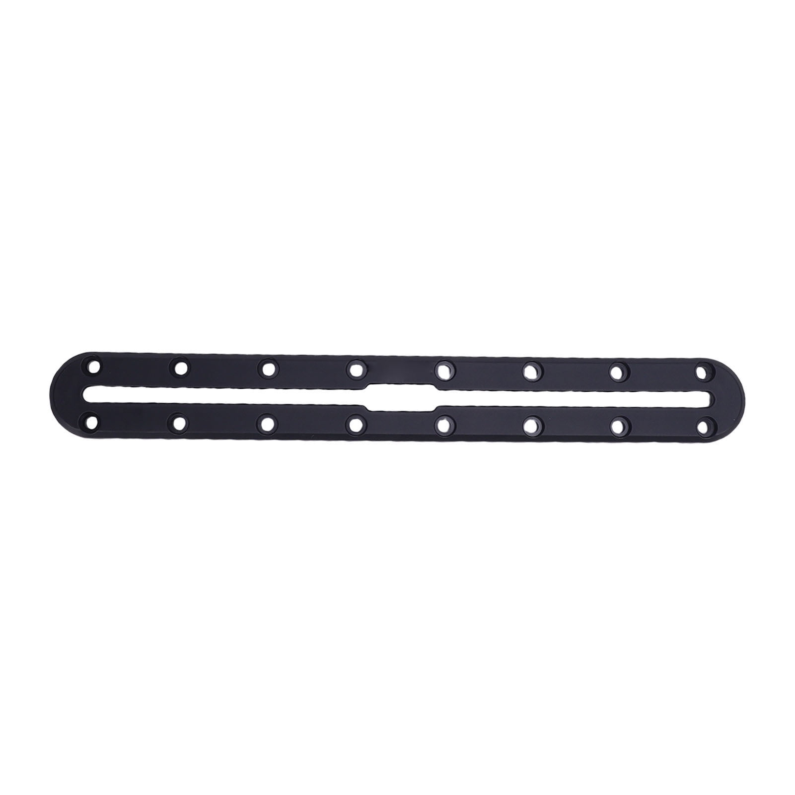 Heavy Duty Kayak Gear Track Multifunction Nylon Fish Finder Rail Mounts for Fishing Rod Holder Cup Holder Paddle Holders 358mm / 14.09in Black
