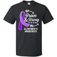 thumbnail image 3 of Inktastic Alzheimer's Awareness Brave and Strong T-Shirt, 3 of 5