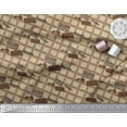 thumbnail image 2 of Soimoi Georgette Viscose Fabric Text & Chocolate Food Print Sewing Fabric Yard 42 Inch Wide, 2 of 3