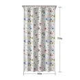 thumbnail image 5 of Pioneer Flower Floral Print Pattern Shower Curtain 36"x72", Bathroom Decorative Shower Curtain Set with 12 Hooks, Waterproof Washable, 5 of 6