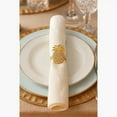 thumbnail image 4 of Fennco Styles Stylish Pineapple Metal Napkin Rings - Set of 4, 4 of 4