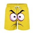 thumbnail image 5 of YUEHUA Men's 3D Cartoon Face Swim Trunks Quick Dry Board Shorts Funny Hawaiian Beach Vacation Bathing Suits with Pockets, 5 of 5