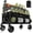 Black, variant on 300L Wagons Carts Foldable, 560LBS Collapsible Beach Wagon 48" Long with Big -Terrain Wheels, Utility Folding Cart for Camping, Grocery, , Garden, Black