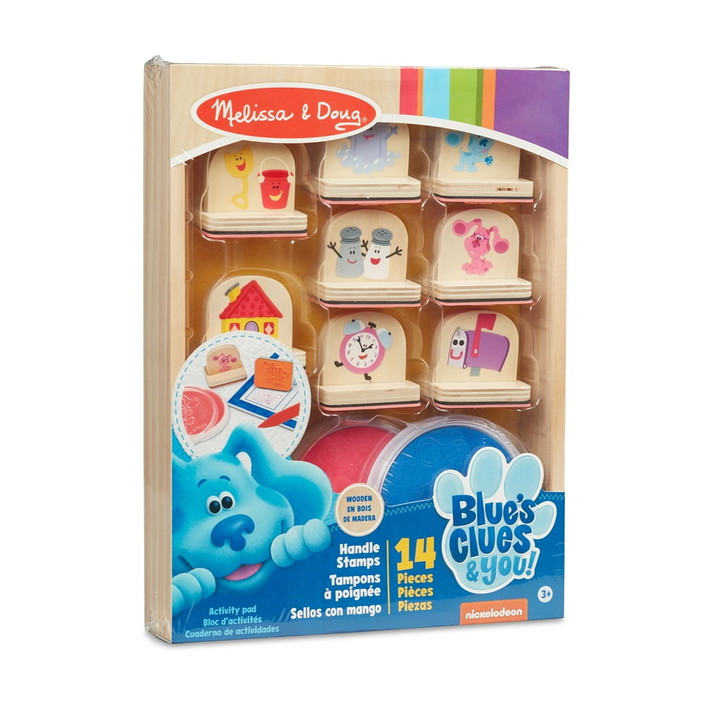 Melissa & Doug Blue's Clues & You! Wooden Handle Stamps and Activity