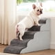thumbnail image 1 of Escalera para Perro, Rampa para Mascotas de 5 Escalones con Memory Foam, Base Antideslizante, Lavable y Extraíble, para Perros Pequeños, Gatos y Cachorros, Ideal para Sofá y Cama, 1 of 7