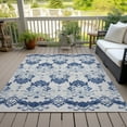 thumbnail image 6 of Addison Rugs Chantille Indoor/Outdoor Transitional Vintage Navy Washable Rectangle Rug, 2'6" x 3'10", 6 of 6