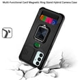 thumbnail image 3 of Compatible for Samsung Galaxy A53 5G Case Credit Card Insert Rugged ShockProof Drop Protection Phone Case with Magnetic Mount Plate Kickstand [Black], 3 of 3