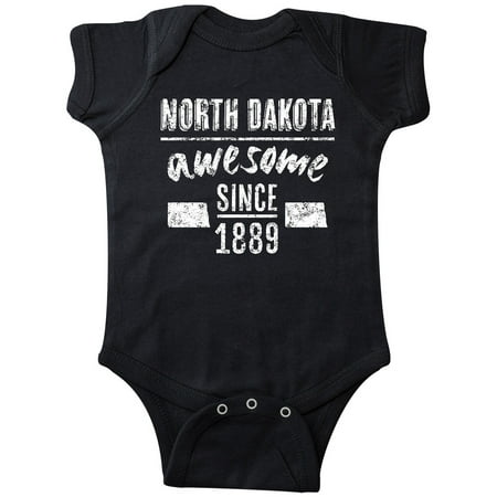 

Inktastic North Dakota Awesome Since 1889 Gift Baby Boy or Baby Girl Bodysuit