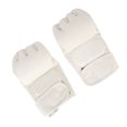 thumbnail image 2 of Mano Taekwondo Gear Guante Medio Dedo Seguro Muñequera Ajustable Guante de Boxeo para Saco de Boxeo Blanco, 2 of 5