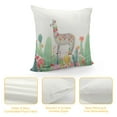 thumbnail image 4 of MLJA  Throw Pillow Cover Llama Cactus Hand Drawn Cute Animal Alpaca Boho Tribal Design High Land Plants Decor Lumbar Pillow Case Cushion for Sofa Couch Bed Standard Queen, 4 of 5