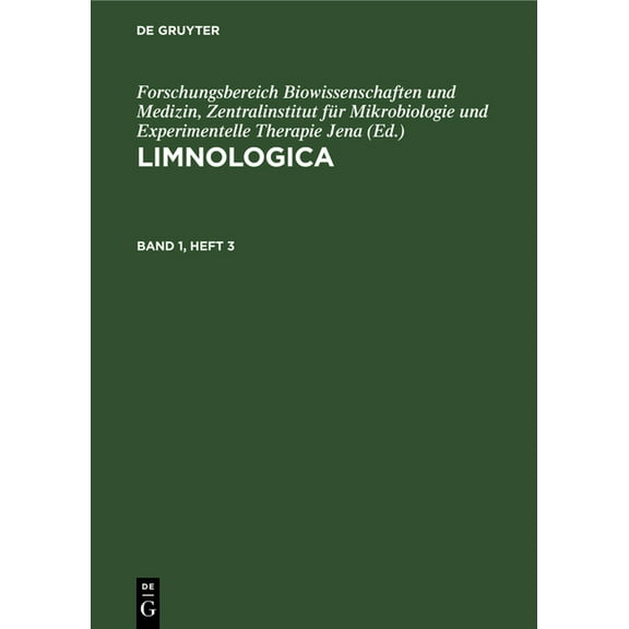 Limnologica. Band 1, Heft 3, (Hardcover)