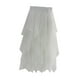 thumbnail image 4 of Falda de tul para mujer, vestido de línea A, cintura elástica para boda, uso diario formal Blanco Yuyangstore Falda, 4 of 8
