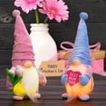 thumbnail image 3 of 2Pcs Mother's Day Decorations Light Up Gnomes Plush Decor Mothers Day Gifts, Spring Gnomes Decor Tulip Mom Gnomes Tomte Elf Decorations Birthday Gifts for Mom Girlfriend Wife Grandmother, 3 of 8
