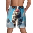 thumbnail image 4 of Goofa Cute Daisy Cow A Printed Men's Swim Trunks Board Shorts Quick Dry Mens Swimming Trunks with Compression Liner,Breathable Fit Hawaii Beach Shorts-X-Large, 4 of 9