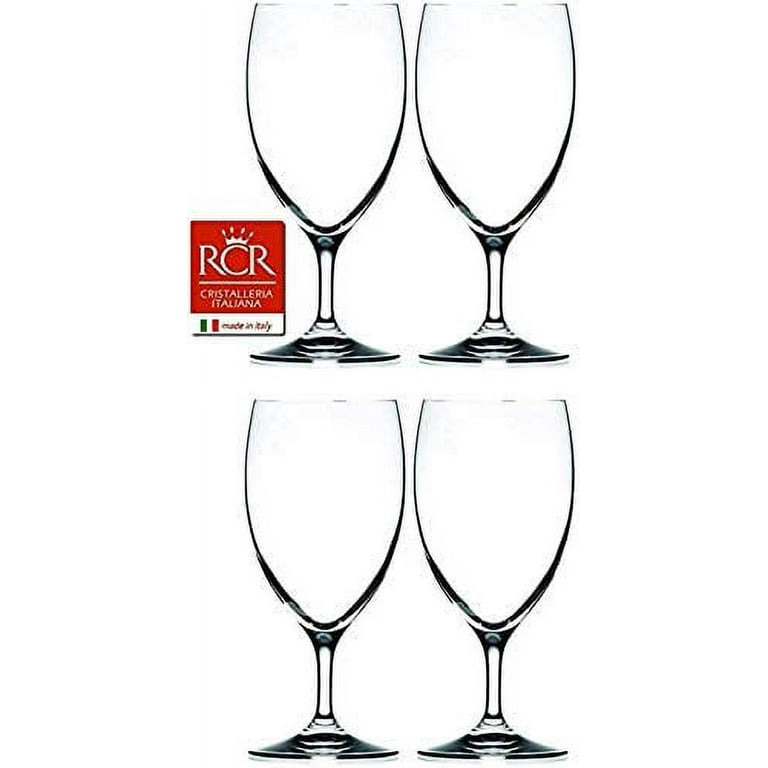 RCR Cristalleria Italiana Crystal Wine Glasses/ Champagne Flutes Set Of 2
