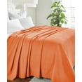 thumbnail image 4 of Superior Diamond Weave Cotton Blanket All Season Bed Blankets, King, Burnt Orange, 4 of 12