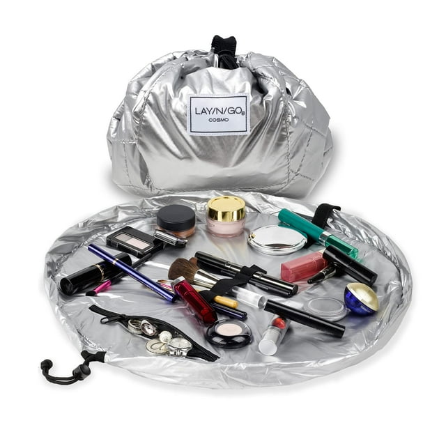 Organizador de bolsas de cosméticos y maquillaje Lay-n-Go Cosmo Silver 50 cm