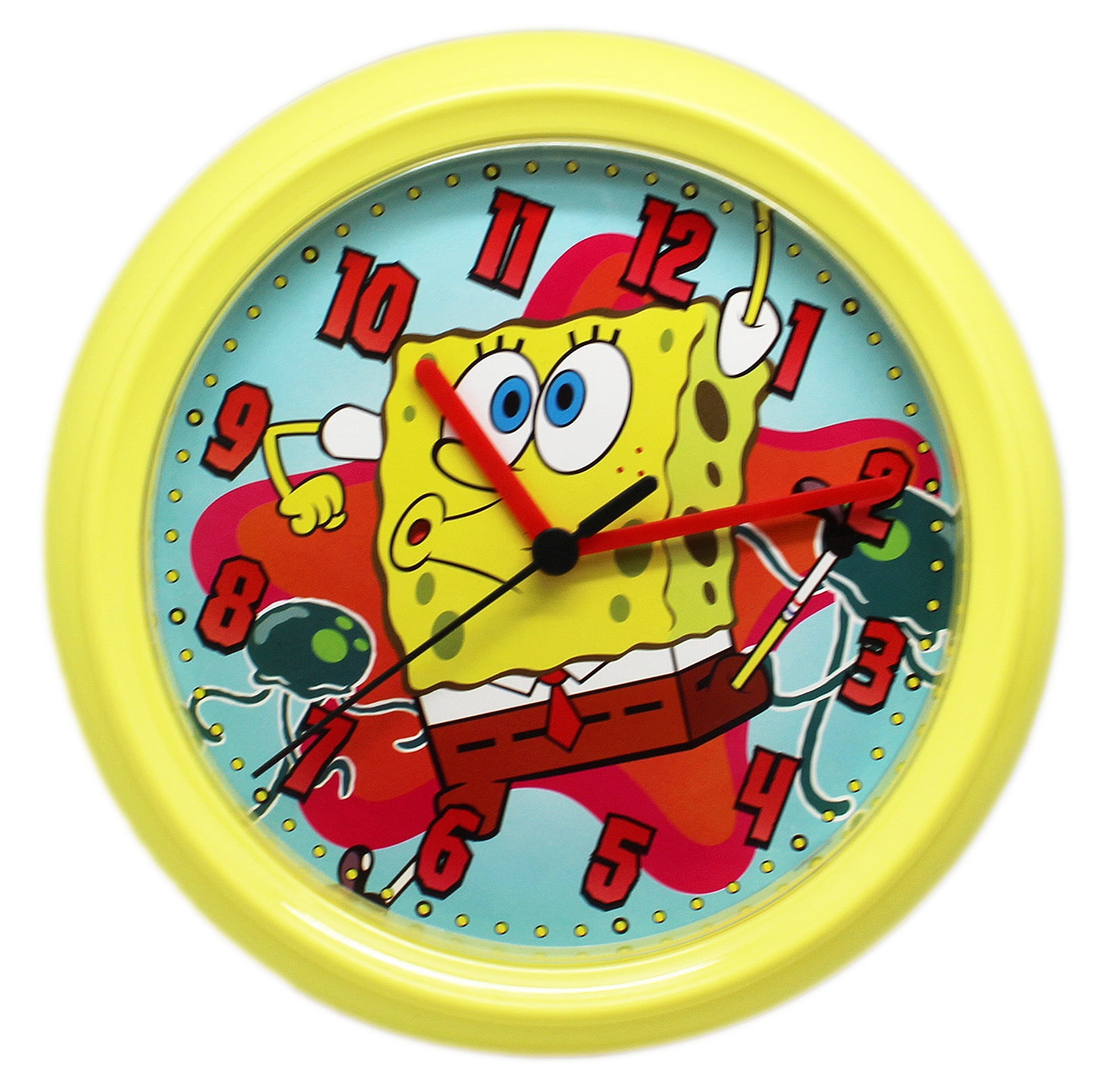 Spongebob SquarePant Patrick Star Digital Alarm Desktop Clock with 7 Changing LED Clock Colorful Toys for Kids Style 1 