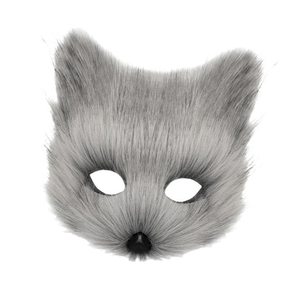 Máscara de peluche Salvador para hombres y mujeres Gris oscuro