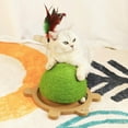 thumbnail image 6 of Kadlawus Under $5 ! Turtle Shape Cat Scratching Post Sisal Rope Claw Board with Toy Interactive Play Center for Indoor Cats Kitten Entertainment Activity, 6 of 7