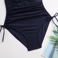 thumbnail image 6 of Women's One Piece Swimsuit Tummy Control Slimming Solid Color Cut-out Bikini Bathing Suits 1 Piece Swimwear, 6 of 9
