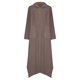 thumbnail image 4 of Vestido midi de lino para mujer - Cuello con solapa, bolsillos - Corte holgado - Informal/Trabajo - Color liso - S-XXXXXL, 4 of 5