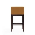 thumbnail image 4 of Manhattan Comfort Kingsley 30" Faux Leather Barstool in Camel Brown (Set of 2), 4 of 7