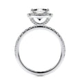 thumbnail image 2 of Bella Jewel Oval Cut Excellent 2 Ct Diamond Ring for women's - 14K White Gold Plated Ring for Women's - Wedding Ring - Eternity Diamond Ring for Women's - Halo Diamond Ring for Women's, 2 of 3