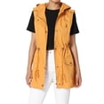 thumbnail image 1 of TheMogan Women's PLUS Drawstring Loose Fit Utility Vest Sleeveless Military Jacket, 1 of 7