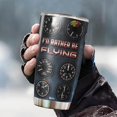 thumbnail image 5 of I''d Rather be Flying Tumbler Cup Pilot Gauges 20Oz Double Wall Vacuum Insulated Travel Mug With Lids Thermos Aviation Airplane Gifts for Aviator Women Men Him On Christmas Birthday, 5 of 6