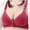 Red, variant on Bigersell Push up Bras for Older Women Wireless Bra Ladies Bras No Underwire Hook and Eye Bra Closure Comfort Strap Wire-Free Bras Padded Bralette Everyday Underwear Black 42B