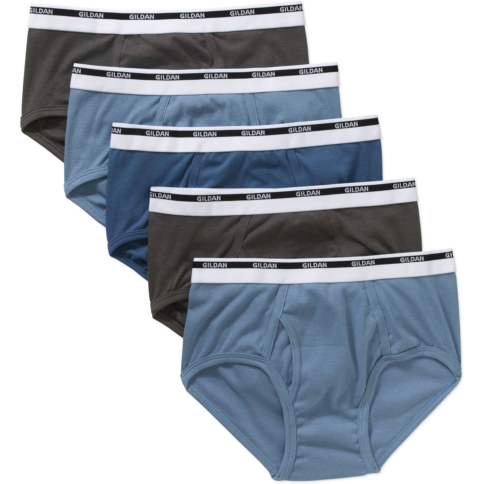 Gildan Men's Assorted Colors Brief Underwear, 5-Pack – Walmart ...