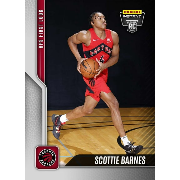 NBA 2021-22 Instant RPS First Look Basketball Scottie Barnes Trading Card (Rookie Card)