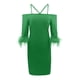 thumbnail image 4 of Vestido sexy de verano con escote cruzado y falda lápiz de un solo hombro para mujer: atractivo diseño cruzado, corte lápiz, 4 of 5